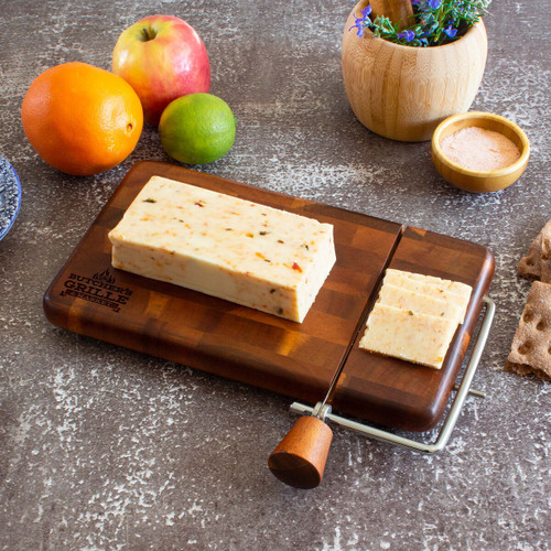 Acacia Wood Cheese Board with Cheese Slicer