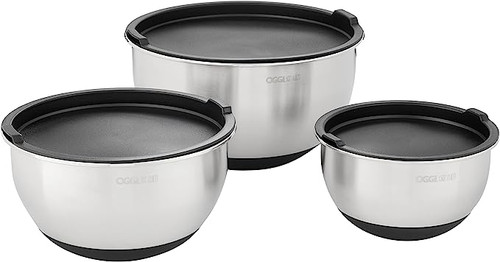 Stainless Steel Mixing Bowl Set, 3-Piece – Hestan Culinary