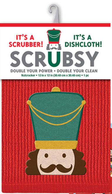 MU Kitchen Nutcracker Holiday Scrubsy Cloth