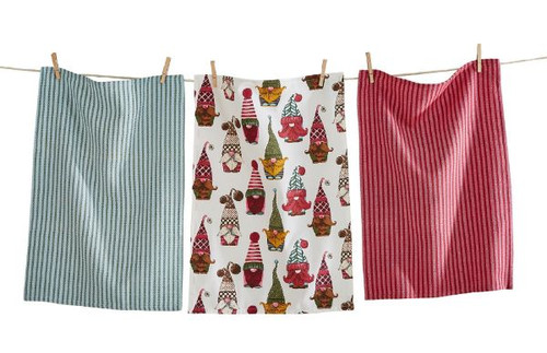 TAG Hanging With My Gnomies Christmas Dish Towels - Set of 3