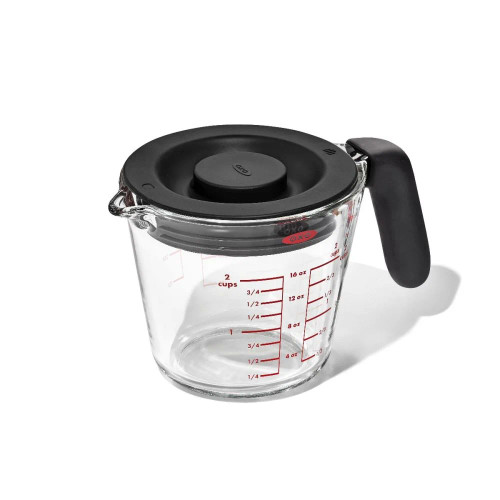 OXO 2 Cup Glass Measuring Cup with Lid