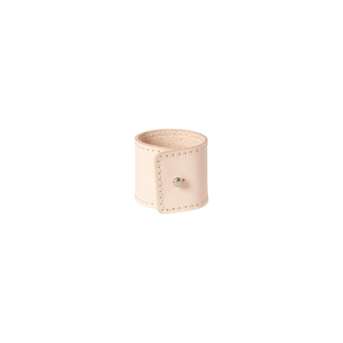 Casafina Set of 4 Leather Napkin Rings - Blush