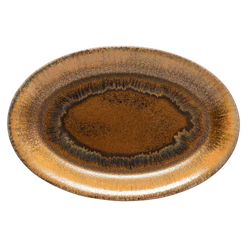 Casafina Poterie Oval Platter, Mocha-Latte