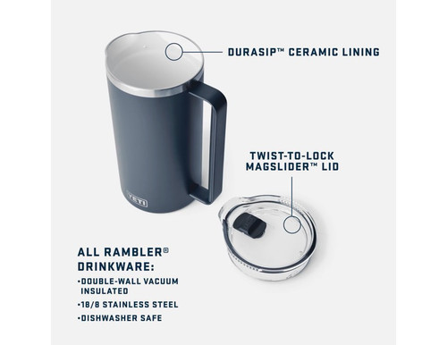 壺 YETI 64 Ounce Rambler Pitcher with Twist Lock Lid