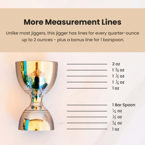 A Bar Above Bell Jigger - Black