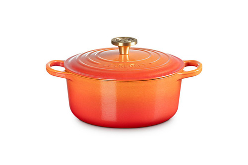 (ゴールデンセール)LE CREUSET キャストアイロン鍋 Le Creuset Limited Edition Signature Cast Iron 7.25 qt. Round Oven