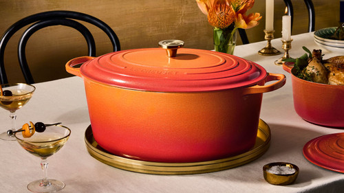 Le Creuset Limited Edition Signature Cast Iron 15.5 qt. Oval Oven - Flamme Doree