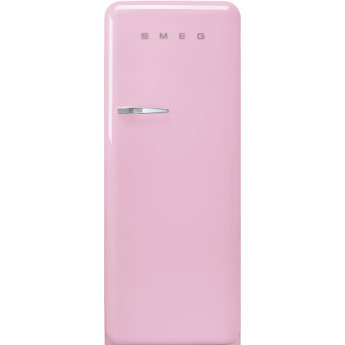 SMEG 50's Retro Style FAB28 Refrigerator with Internal Freezer Compartment - Pink, Right Hinge