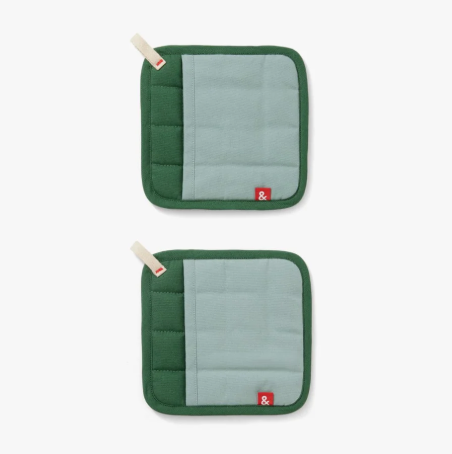 Hedley & Bennett Pot Holders - Set of 2 in Shiso Green