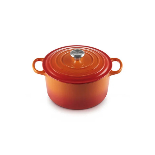 Le Creuset Signature 6.5QT Round Deep Oven - Flame