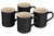 Le Creuset Stoneware Set of 4 Mugs - Licorice