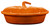 Le Creuset Pumpkin Pie Dish With Lid - Persimmon