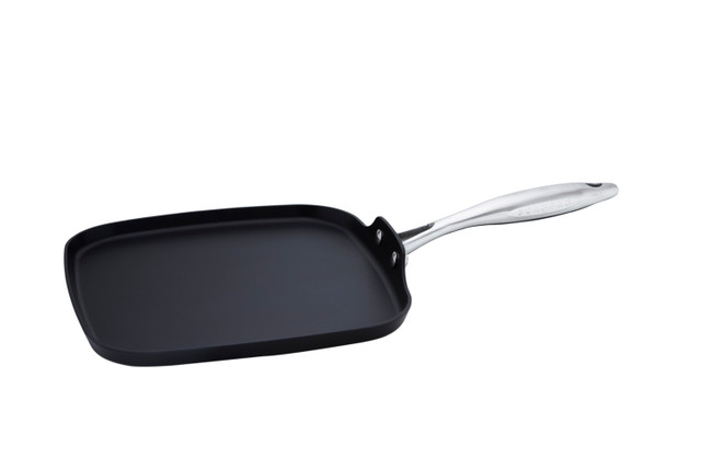 ALL CLAD SQUARE GRILL PAN SKILLET -HARD ANODIZED NONSTICK 11X 11