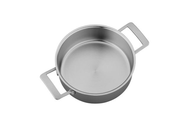 13 x 2 1/2 4QT All-Clad® Stainless Braiser Pan with Lid