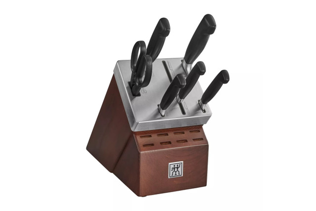 ZWILLING Four Star 5-pc Compact Self-Sharpening Knife Block Set