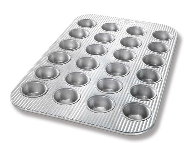 Trudeau Silicone 24 Count Confetti Mini Muffin Pan, Steel Frame, BPA-free