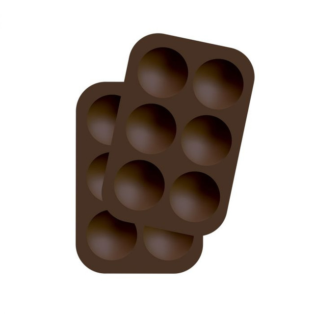 24 Georgia Round And Square Of Chocolate Bakeware Silicone