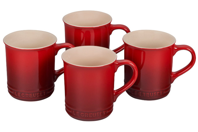 4/S Le Creuset Espresso Cup Demitasse Coffee Cup Stoneware 