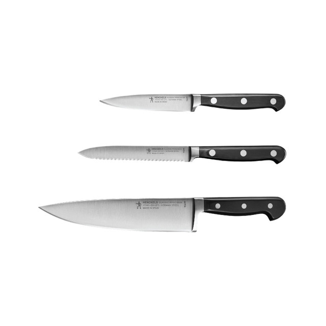 Wusthof Classic 3PC Paring Knife Set - Extra Wide, Standard & Serrated