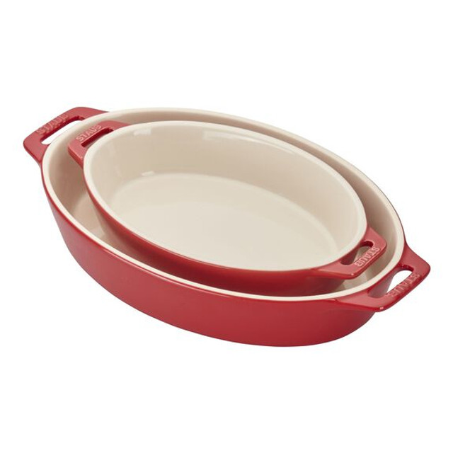 Smeg 5 qt Casserole Dish 9.5 with Lid - Red