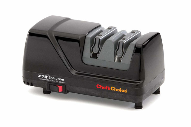 Chef'sChoice 4643 Manual Knife Sharpeners 15 and 20-Degree for Serrated and  Straight Knives Diamond Abrasives, 2-Stage, Gray