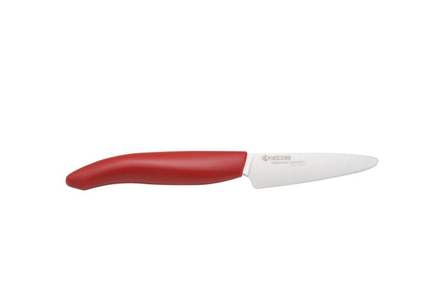 KYOCERA > A best-seller the 3 paring knife has a non-beveled, ultra-sharp  ceramic blade.