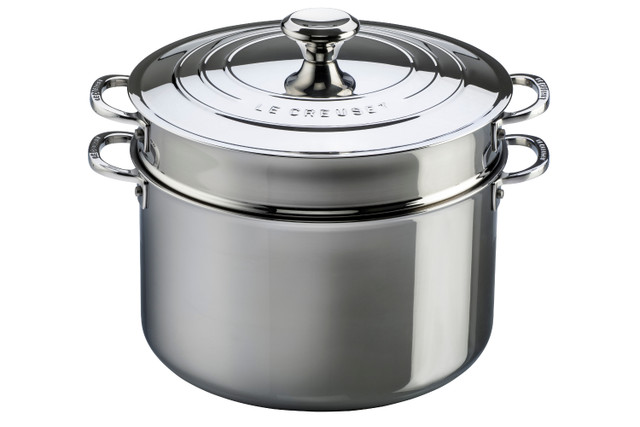 Stainless Steel Pasta Pot with Insert & Cover – Everlastly