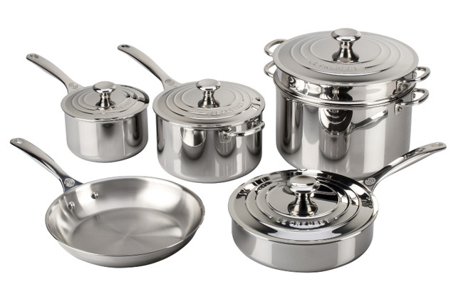 Le Creuset Stainless Steel Rondeau, 4 1/2-Qt.