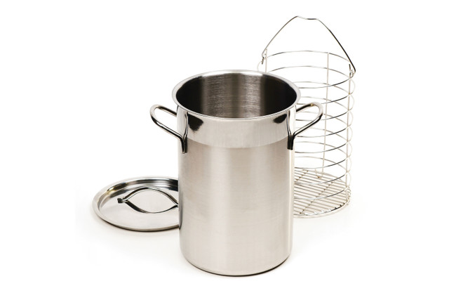 Lake Tian Stainless Steel Pasta Pot With Strainer Insert 4pc 10 Quart,  Steamer for cooking, Spaghetti Pot, Stock & Pasta Pots Multipots, Steamer  Set