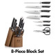 Cangshan Helena Series 8 Piece Knife Block Set - Black