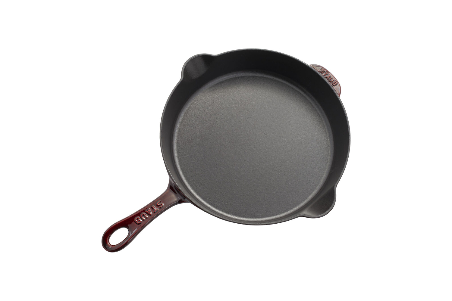 Staub Cast Iron - Fry Pans/ Skillets Crepe Pan with Spreader and Spatula,  black matte