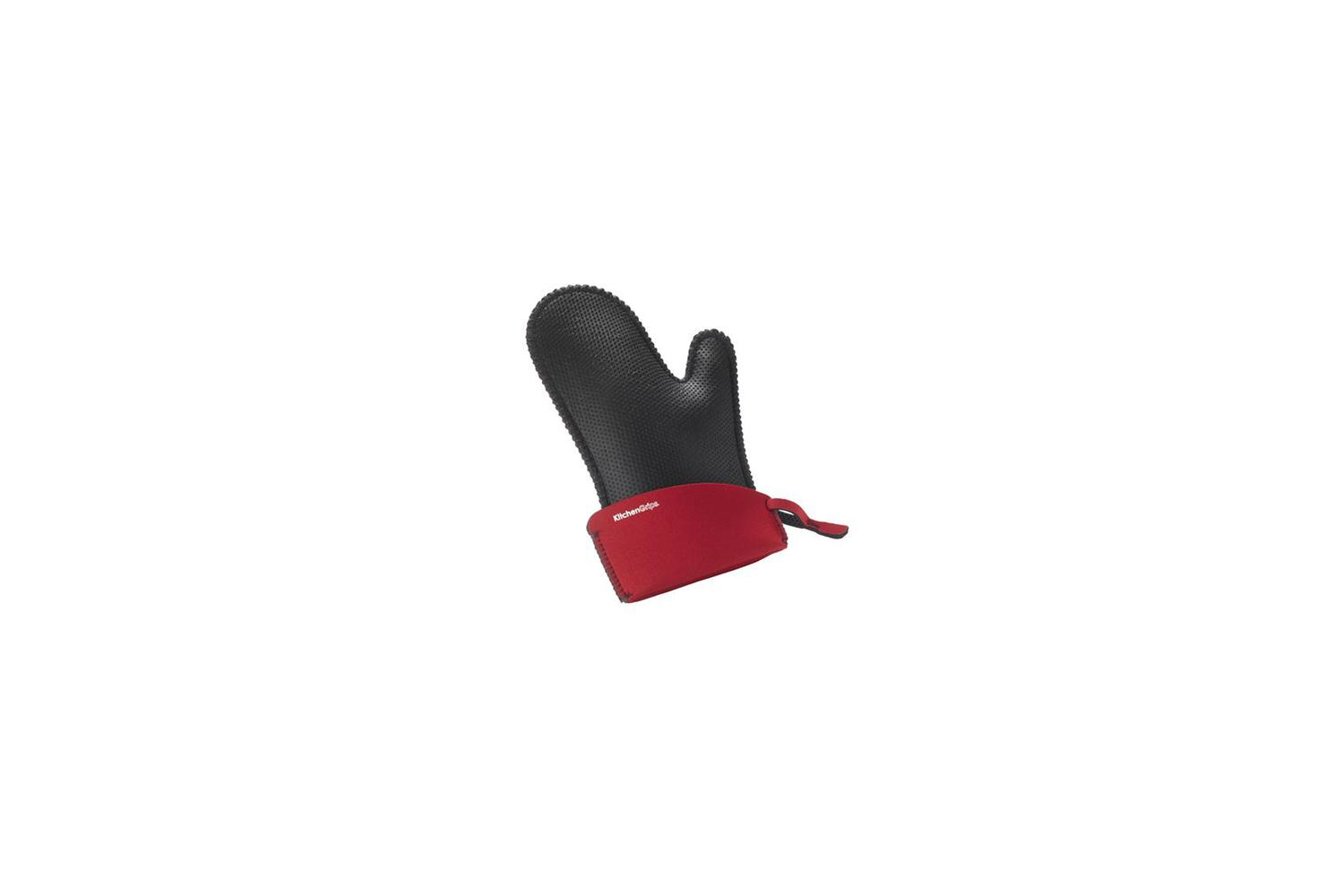  Kitchen Grips Chef's Mitt, Large, Cherry/Black