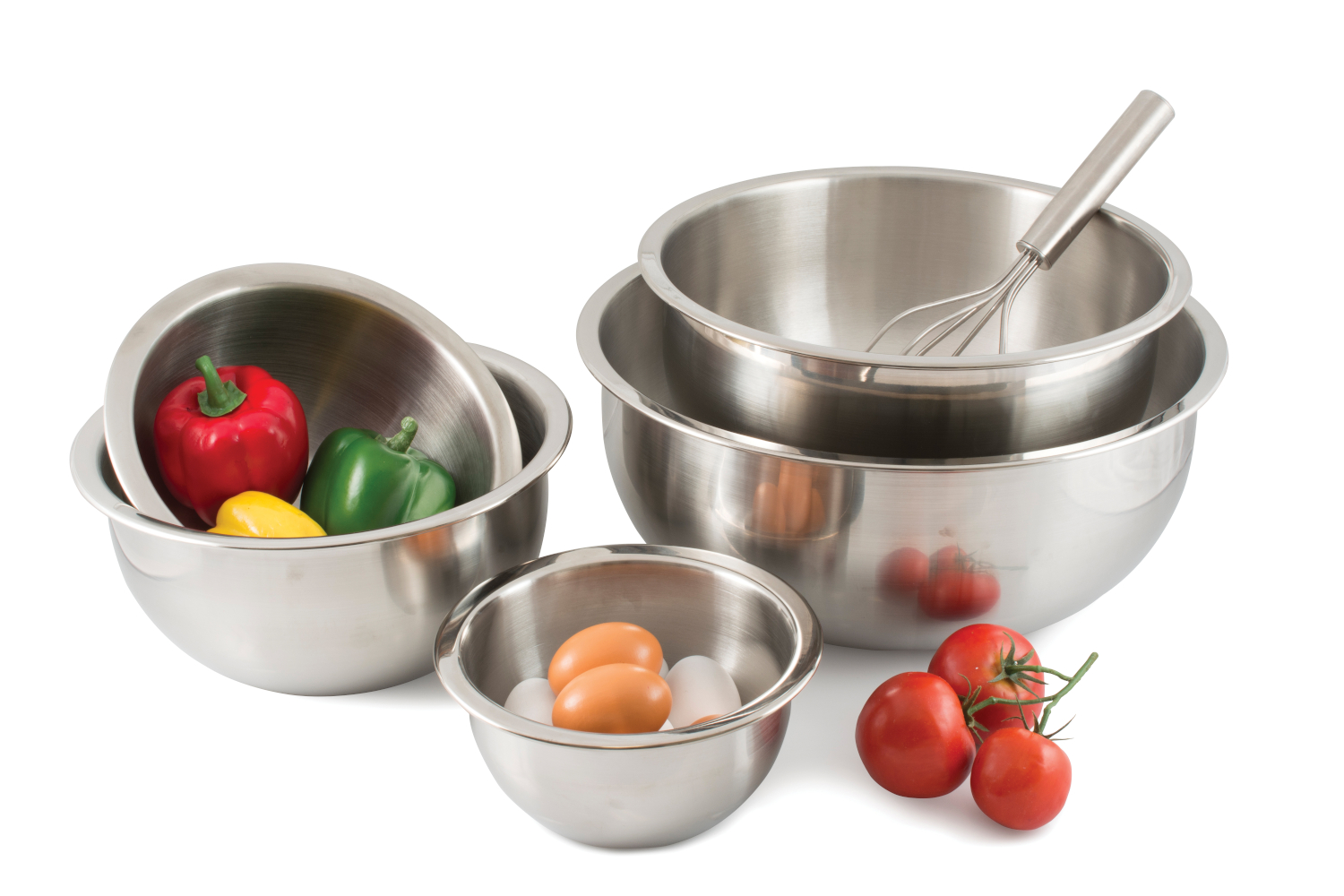 Hubert 8 qt 22 Gauge Stainless Steel Mixing Bowl - 12Dia x 6 1/10D