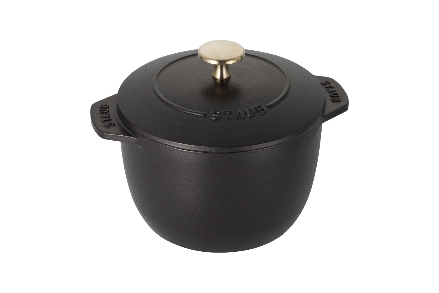 Staub Cast Iron - Specialty Items 1.5 qt, Petite French Oven, black matte