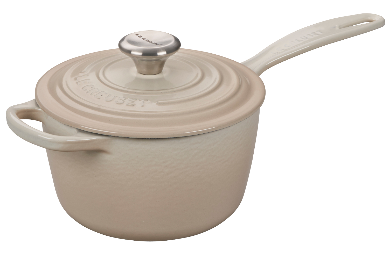 Le Creuset 2.25-Quart Signature Cast Iron Saucepan - Meringue