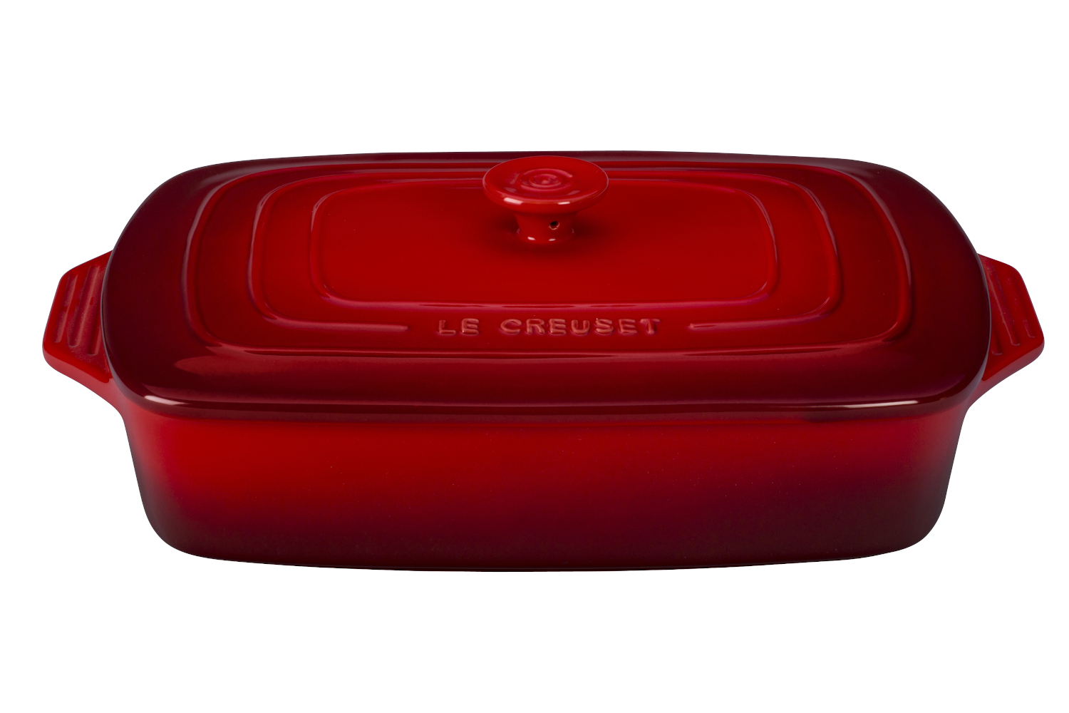 Le Creuset Eiffel Tower Collection 3.5 Quart Covered Rectangular Casserole Cerise