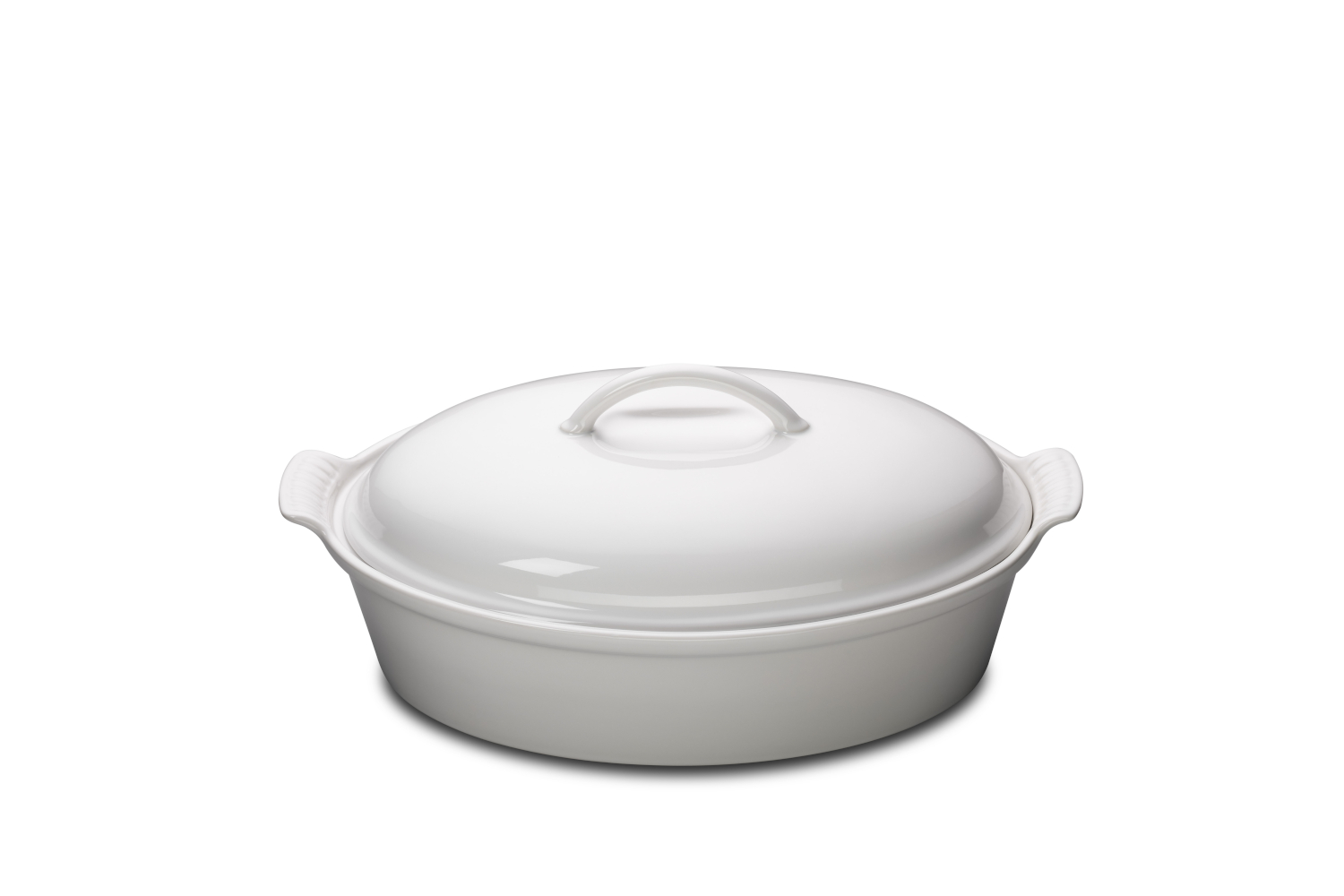 Le Creuset Heritage Covered Oval 4-Qt. White Stoneware Ceramic Casserole  Dish with Lid + Reviews