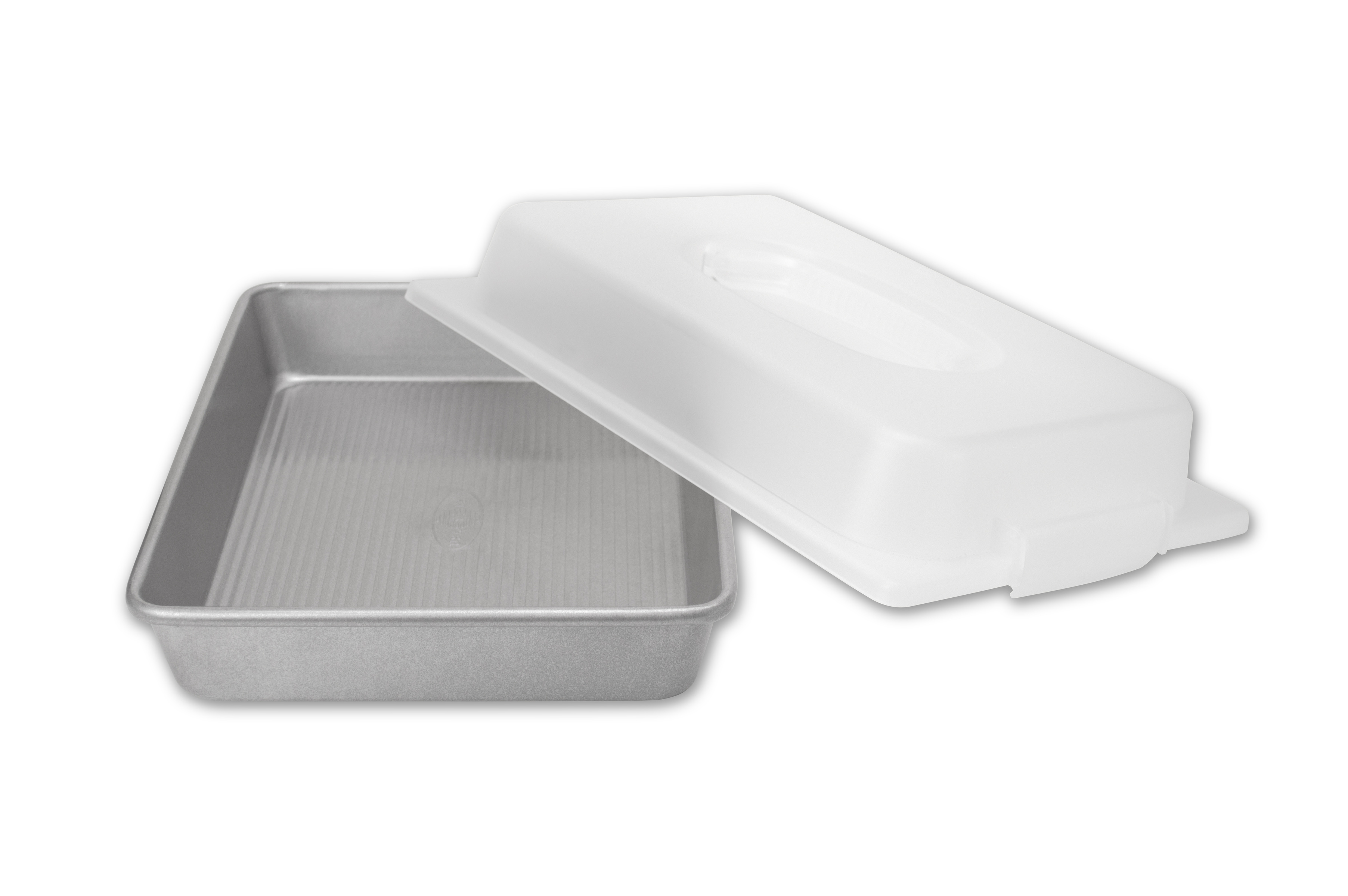 USA Pan Bakeware Rectangular Cake Pan, 9 x 13 inch, Aluminized Steel &  Bakeware Square Cake Pan, 8 inch, Nonstick & Quick Release Coating, Made in  the