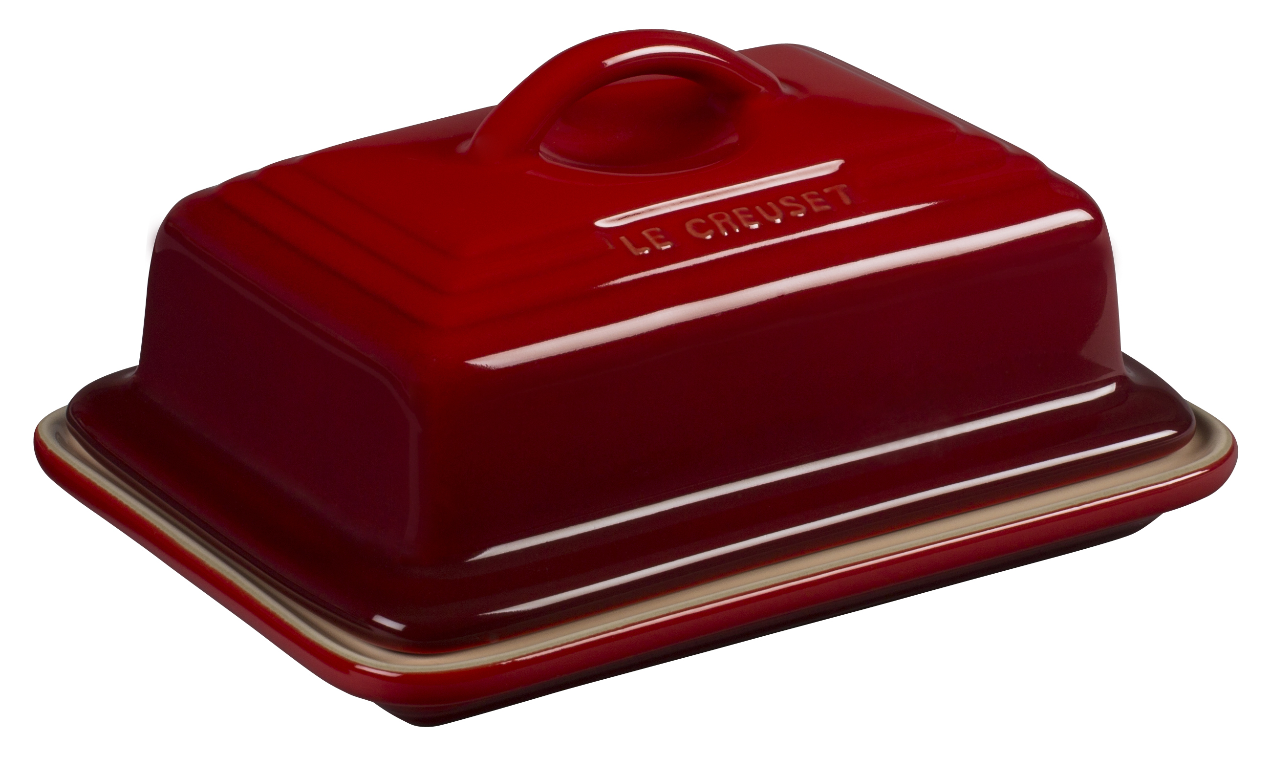 Le Creuset European Butter Dish Cerise