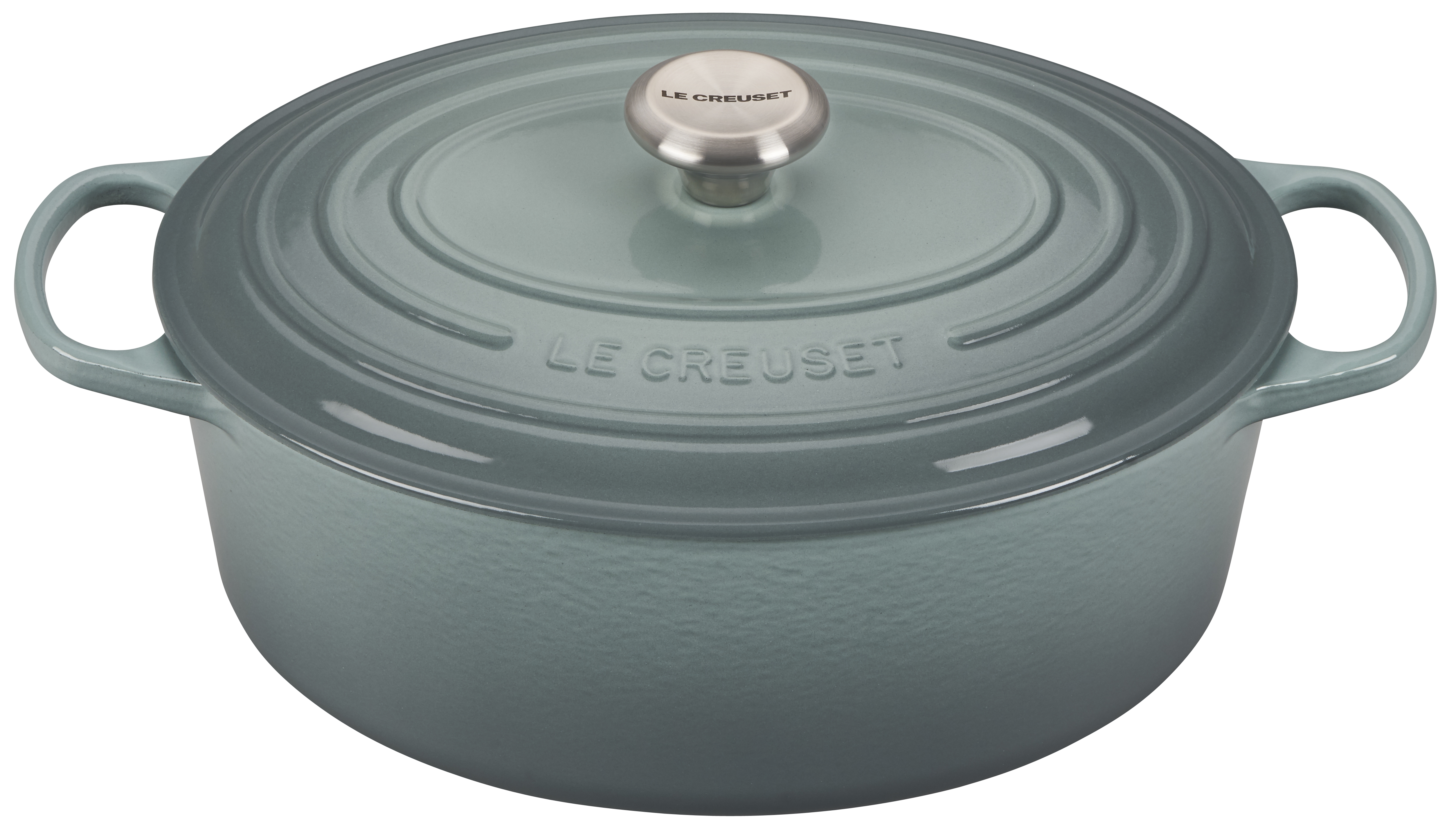 Le Creuset 1.75 Quart Fish Baker - Sea Salt with Stainless Steel Knob