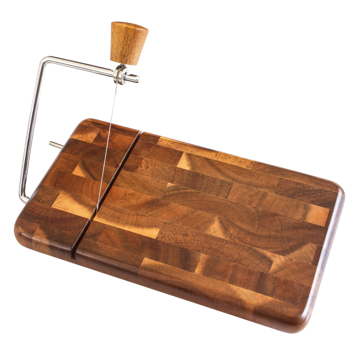 Acacia Wood Cheese Board with Cheese Slicer