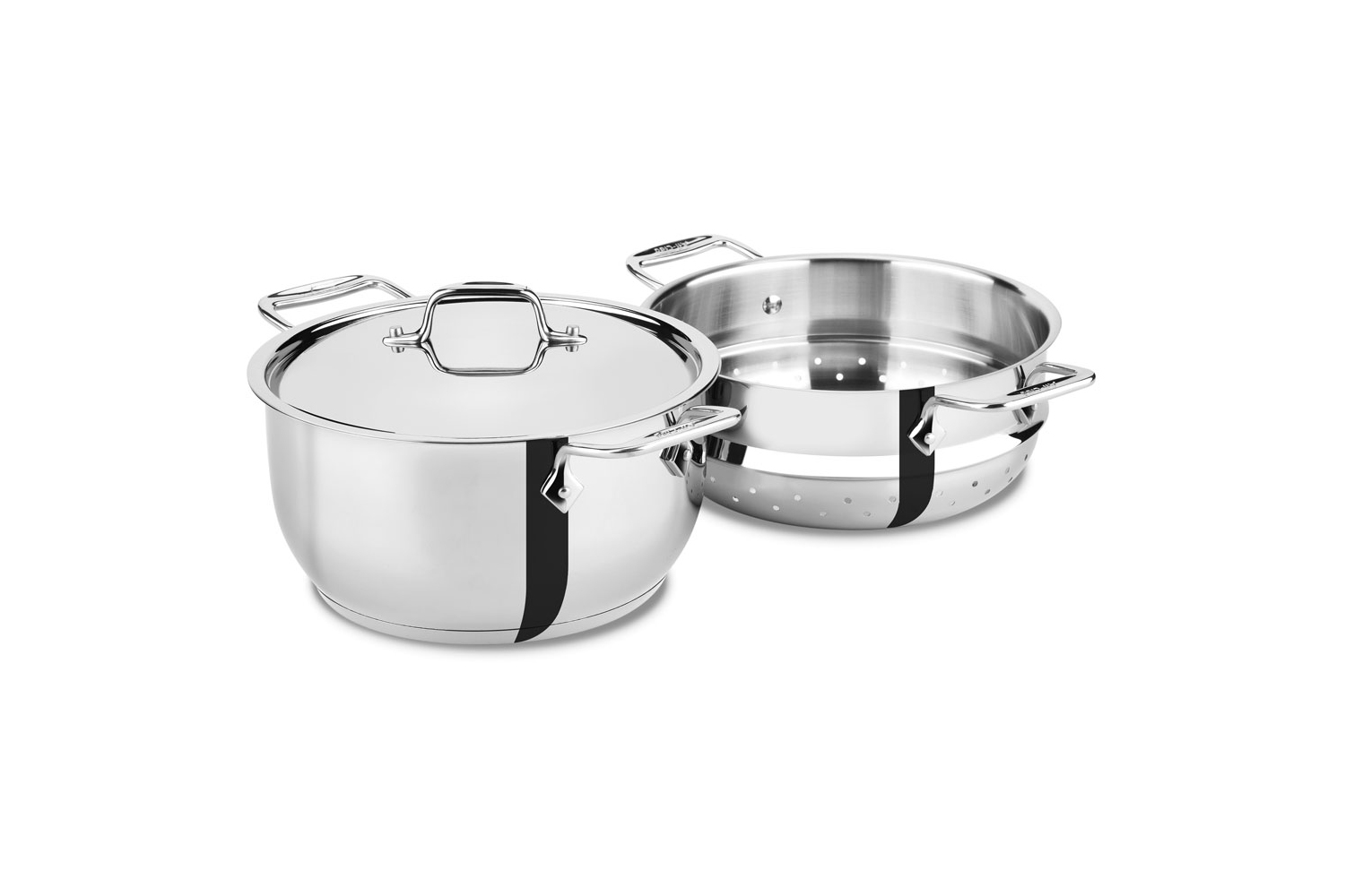 All-Clad Specialty Stainless Steel Universal Steamer for Cooking 3 Quart  Food Steamer, Steamer Basket Silver