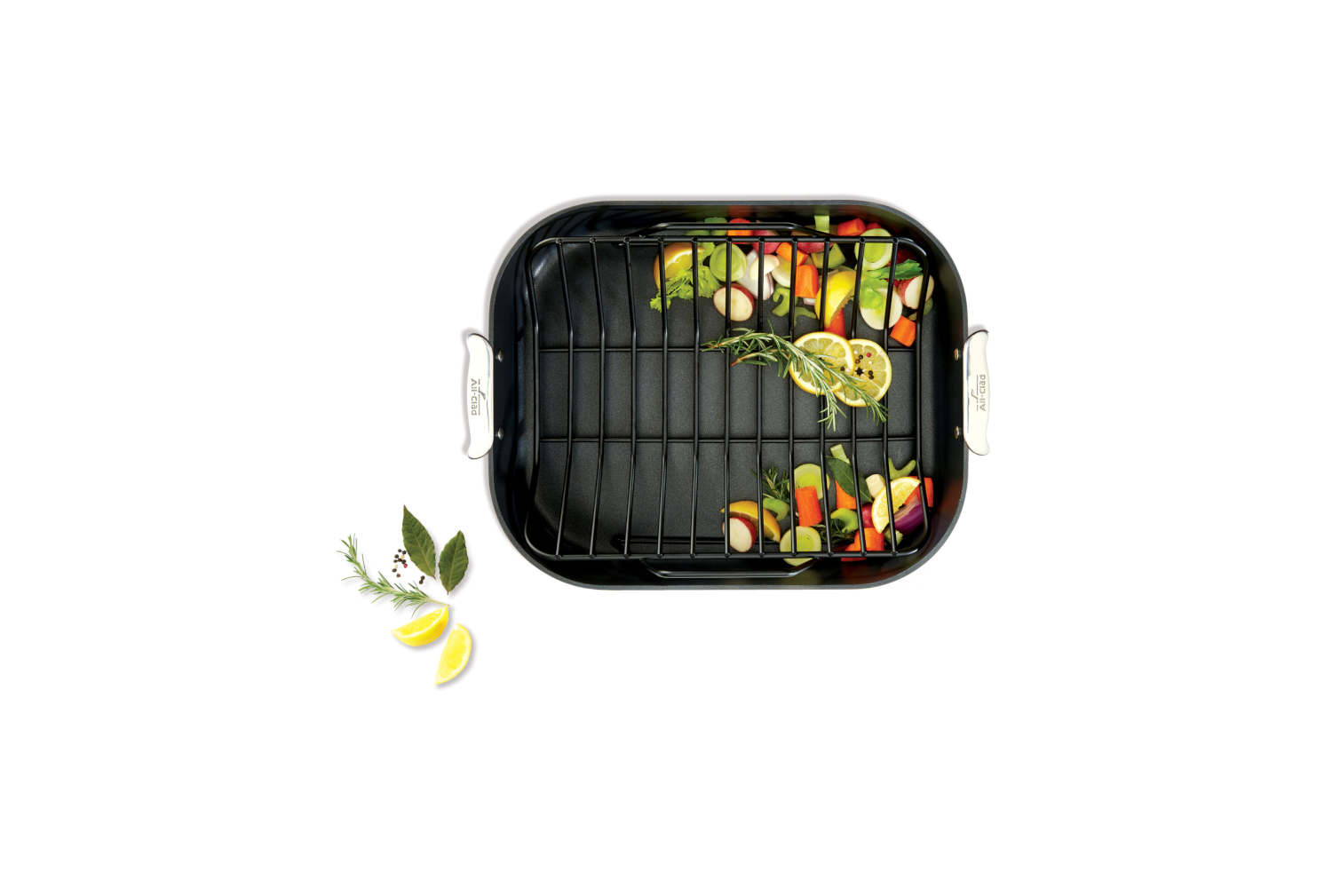 All-Clad Large Nonstick Roasting Pan with Rack, 16 x 13