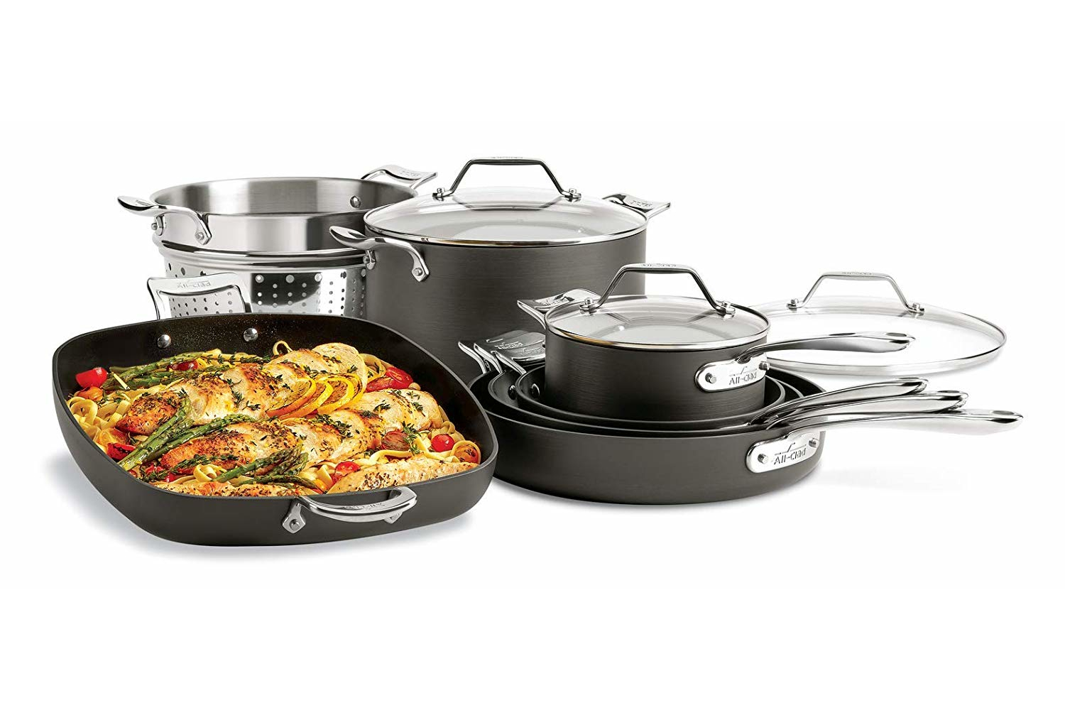 All-Clad Essentials Nonstick 10-Piece Cookware Set