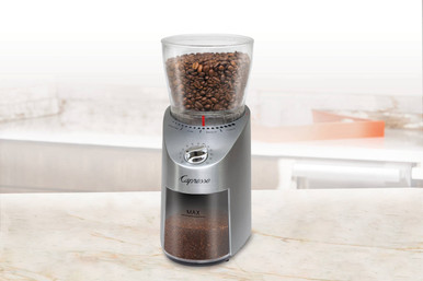 Infinity Plus Conical Burr Coffee Grinder in Black