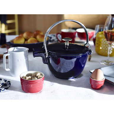 STAUB round teapot THEIERE ダークブルーやかんストウブ Amazon | [ ストウブ ] Staub ラウンド ティーポット 16.5cm 茶こし