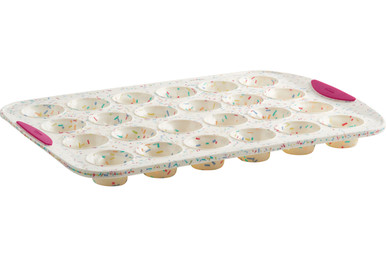 Trudeau 12 Cavity Silicone Muffin Pan - Confetti