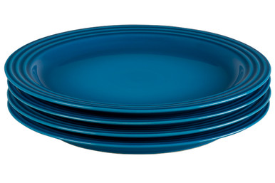 Le Creuset Stoneware Set of (4) 10.5 inch Dinner Plates - Marseille