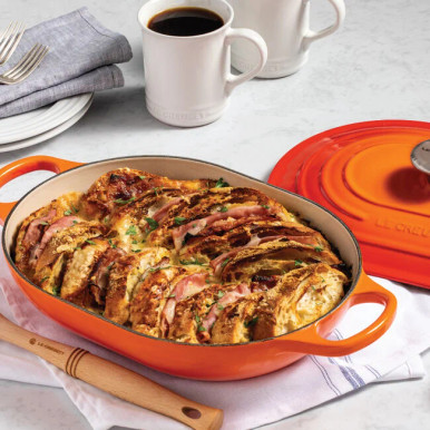 Le Creuset Enameled Cast Iron 3.75 qt. Covered Oval Casserole - Flame