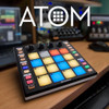 PreSonus ATOM Pad Groove Production Hwr Control Surface w 16 Velocity+Pressure+sensitive Pads, 4 Rotary Encoders, Switchable Polyphonic Aftertouch/Ch Pressure/MIDI CC Message Modes, Selectable Pad Velocity Curves+Pressure Thresholds,8Pad Banks,USB2.0